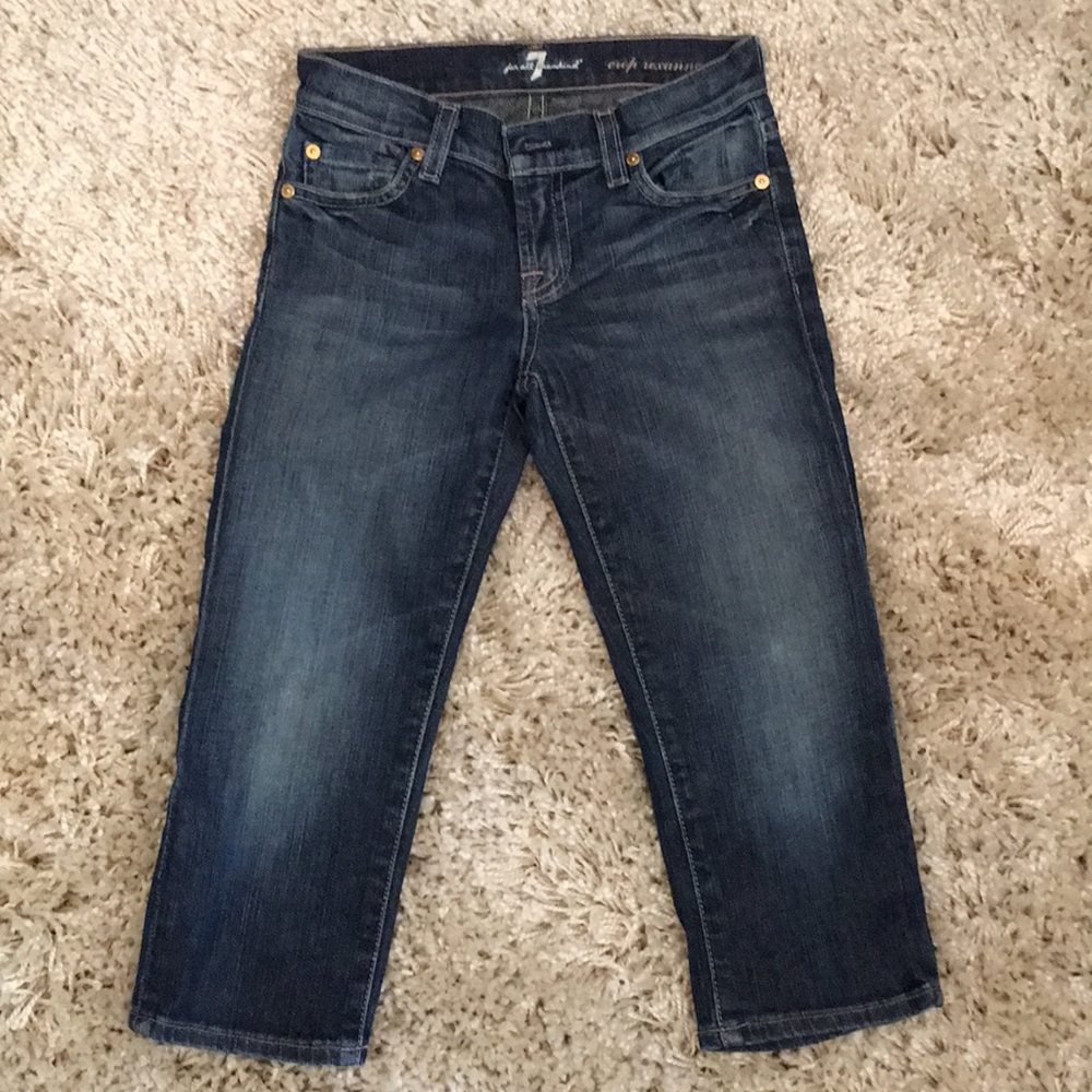 Girls 7 For All Mankind Jeans, “Crop Roxanne”, (8)